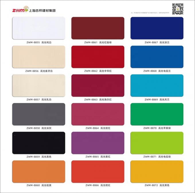 Peso leggero pannello composito in alluminio ACP di colore lucido per uso in edifici e interni 4