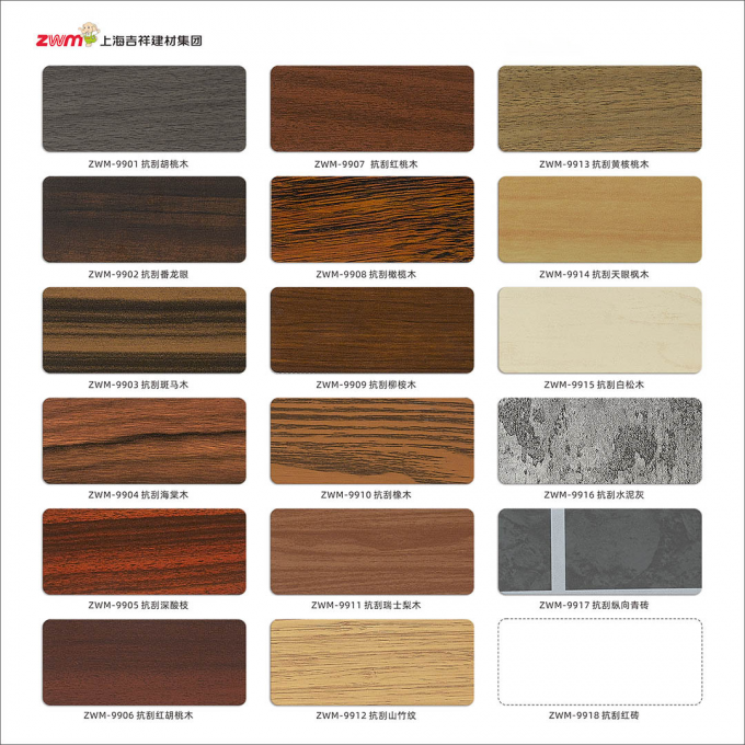 Peso leggero pannello composito in alluminio ACP di colore lucido per uso in edifici e interni 9