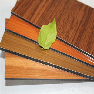 Thickness 2-8mm Wooden Aluminum Composite Panel Weather Resistance