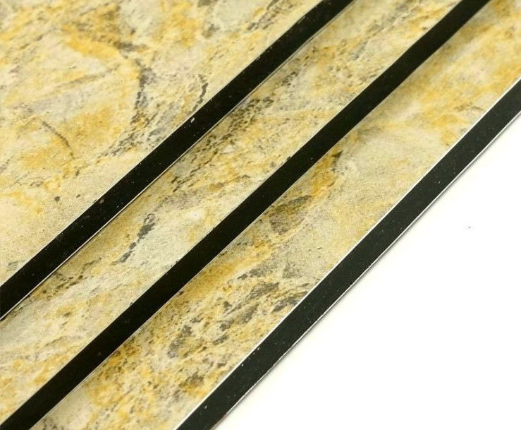 Produttore diretto 5 mm Granello di marmo ACP/ACM Alta resistenza, non infiammabile, per la decorazione interna della cabina dell'ascensore