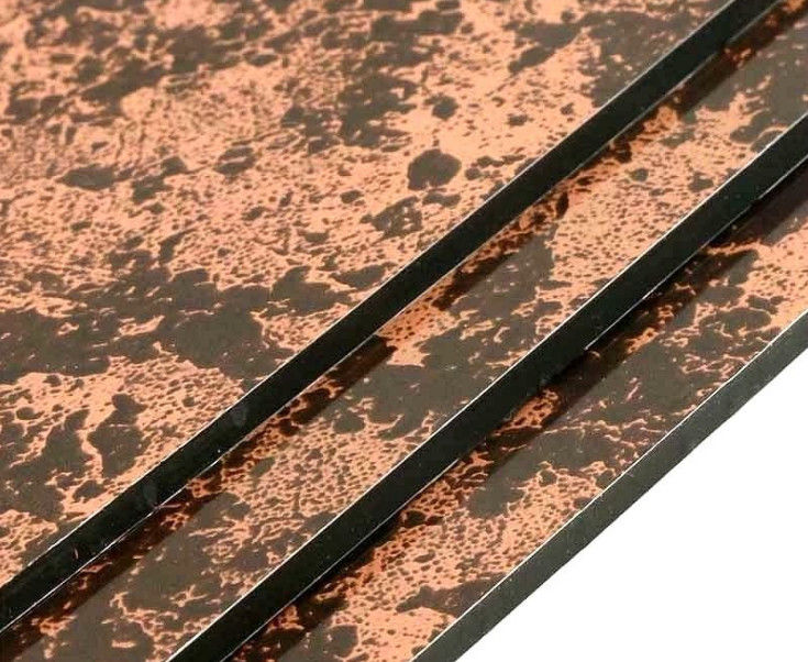 Produttore diretto 5 mm Granello di marmo ACP/ACM Alta resistenza, non infiammabile, per la decorazione interna della cabina dell'ascensore