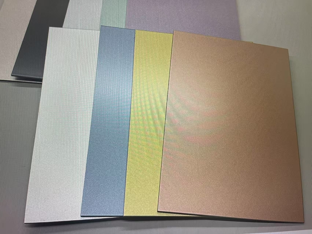Pannello composito di alluminio spazzolato protettivo in nano-PVDF per decorazioni architettoniche