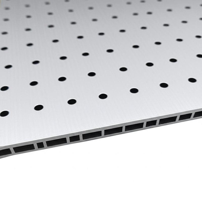 Pannello composito in alluminio PE con larghezza 1240mm, fori da 4.0mm e anima continua