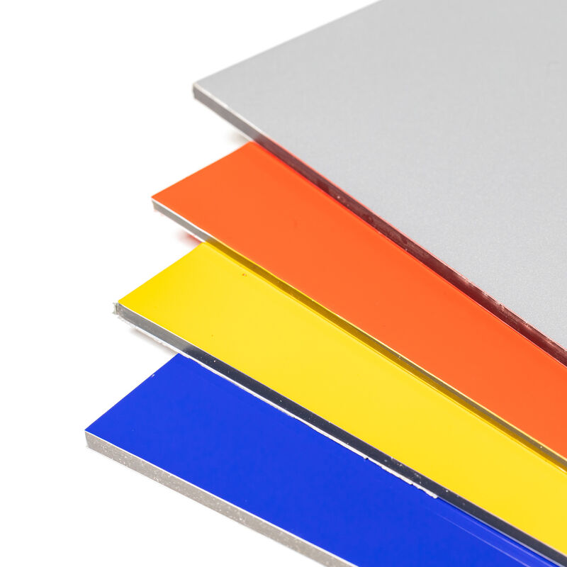 Pronto per la spedizione 2mm ACP Alta resistenza e ignifughi, PE PVDF Finitura lucida per pareti divisorie Best seller su Ali