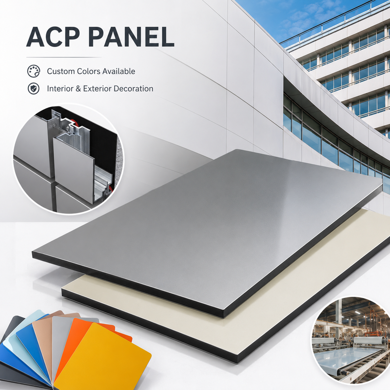 Alucobond Standard A2 Fireproof Aluminium Composite Panel ACM 4mm, peso leggero per muro a tenda
