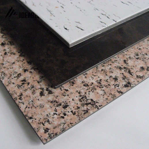 Fornitore d'oro Carta di marmo di grano Acp Rivestimento di pareti esterne, pietra naturale durevole per la decorazione della facciata dell'edificio dell'hotel Villa