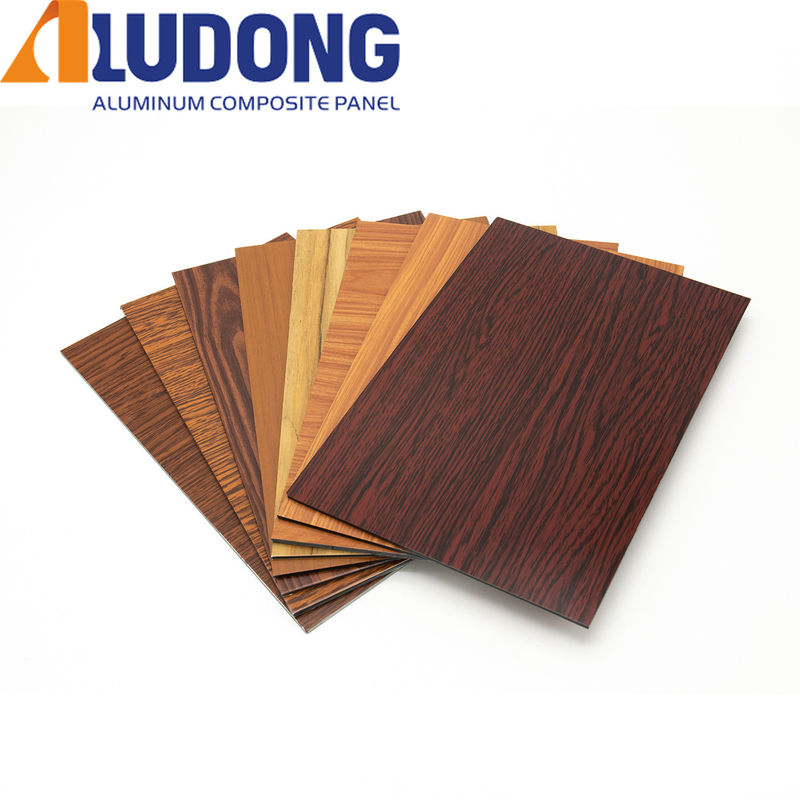 OEM Factory Grano di legno ACP 4mm, Rivestimento PVDF, Superficie antirrottura per rivestimenti murali esterni interni Best seller