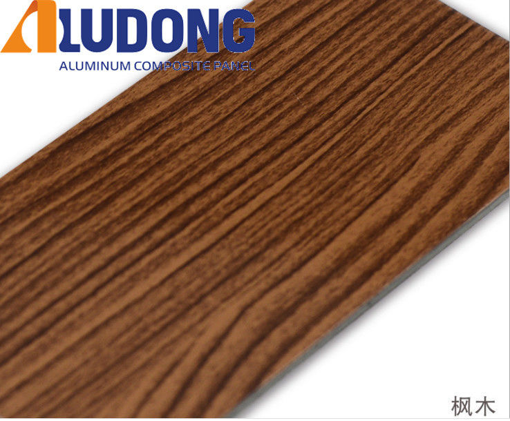 OEM Custom 1220*2440mm ACM Panel PE PVDF Coating, Opzione di grano di legno, per soffitti e decorazioni interne Prezzo di fabbrica
