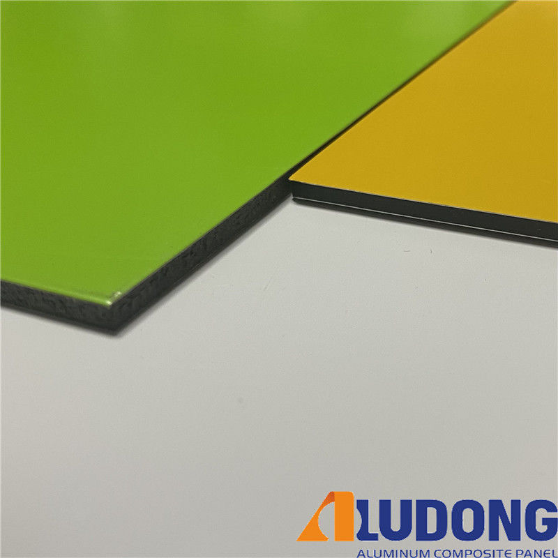 Pubblicità PE Core 0.3mm ACP Alucobond Drawing Aluminum Composite Panel Per Pareti Tende Rifugio Interno
