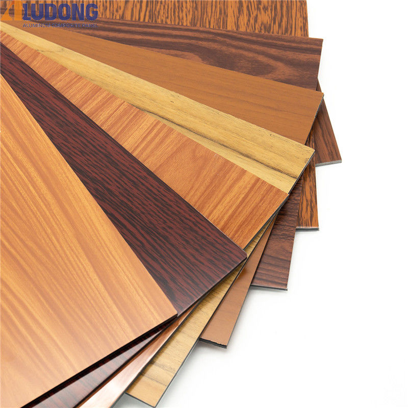 Top Quality 4x8 piedi di legno ACM PE rivestimento, finitura opaca, facile installazione per hotel TV parete di sfondo ISO 9001