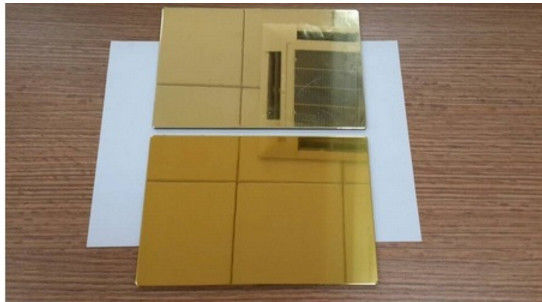 Specchio pannello di alluminio lucidato 0.04-0.5mm Core di polietilene 30%-70% lucente 1220-2000mm ISO certificato