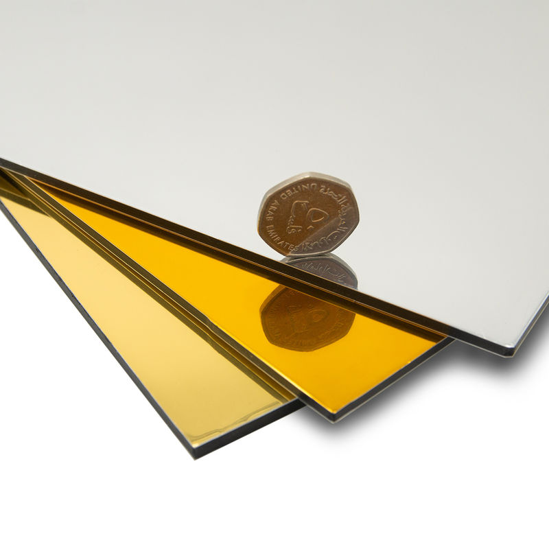 Specchio pannello di alluminio lucidato 0.04-0.5mm Core di polietilene 30%-70% lucente 1220-2000mm ISO certificato