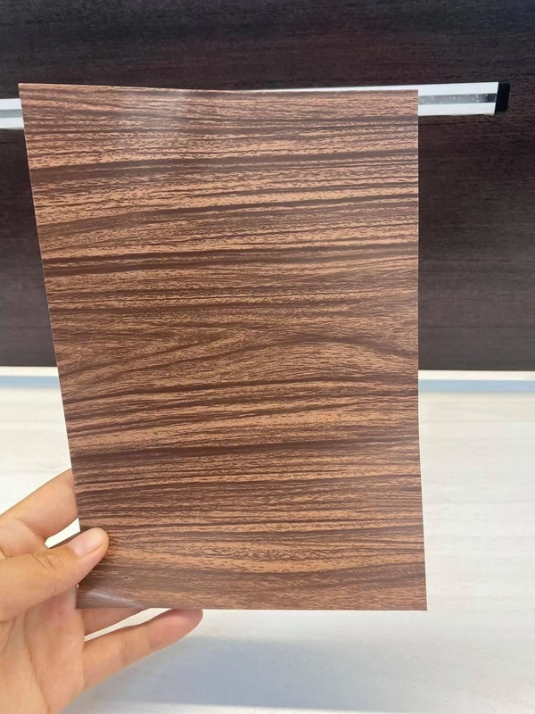 pannello composito di alluminio di spessore di 0.3mm con colore dell'ANIMALE DOMESTICO dello specchio spazzolato granito di legno
