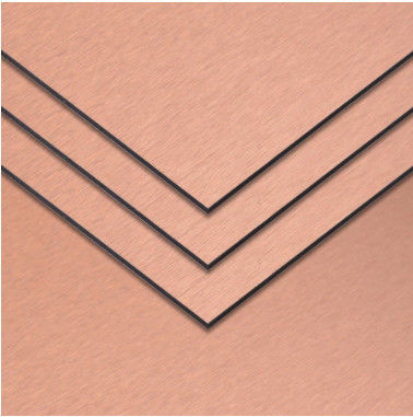 In magazzino 1220*2440mm pannello di alluminio spazzolato PVDF rivestito, resistente alle intemperie per muro di tenda ISO 9001Fabbrica