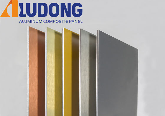 In magazzino 1220*2440mm pannello di alluminio spazzolato PVDF rivestito, resistente alle intemperie per muro di tenda ISO 9001Fabbrica