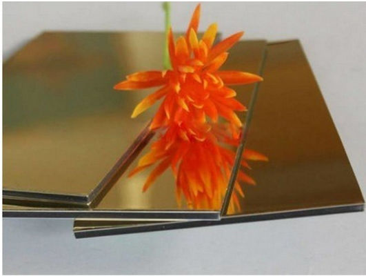 Pannello composito di alluminio specchio resistente alle intemperie e al fuoco per la costruzione contemporanea