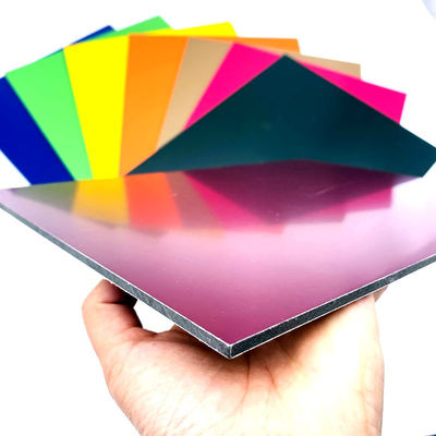 B1 rendono incombustibile il pannello composito di alluminio di PVDF per le decorazioni della porta del negozio